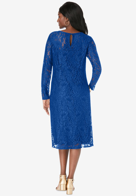 Lace Shift Dress, , on-hover image number null