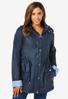 Hooded Raincoat, NAVY, hi-res image number 0