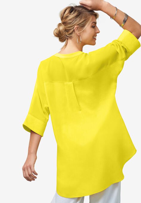 Hi-Low Linen Tunic, , on-hover image number null
