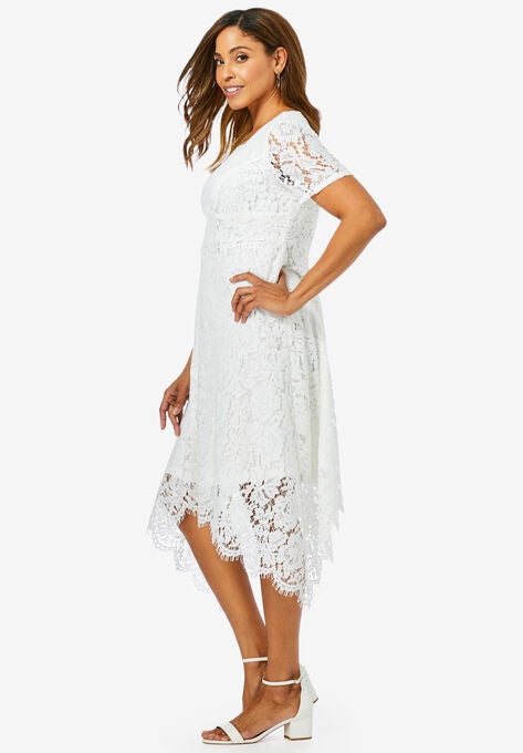 Lace Handkerchief Dress, , alternate image number null