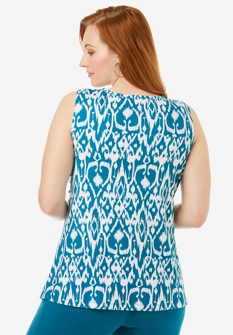 Twist Front Knit Tank, , on-hover image number null