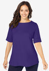 Cuff Tee, MIDNIGHT VIOLET, hi-res image number null