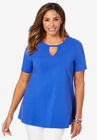 Keyhole Tee, TRUE BLUE, hi-res image number null