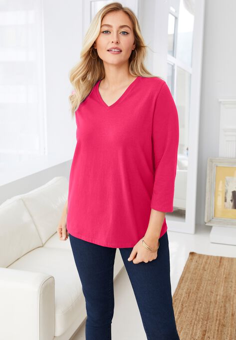 V-Neck Tee, , alternate image number null