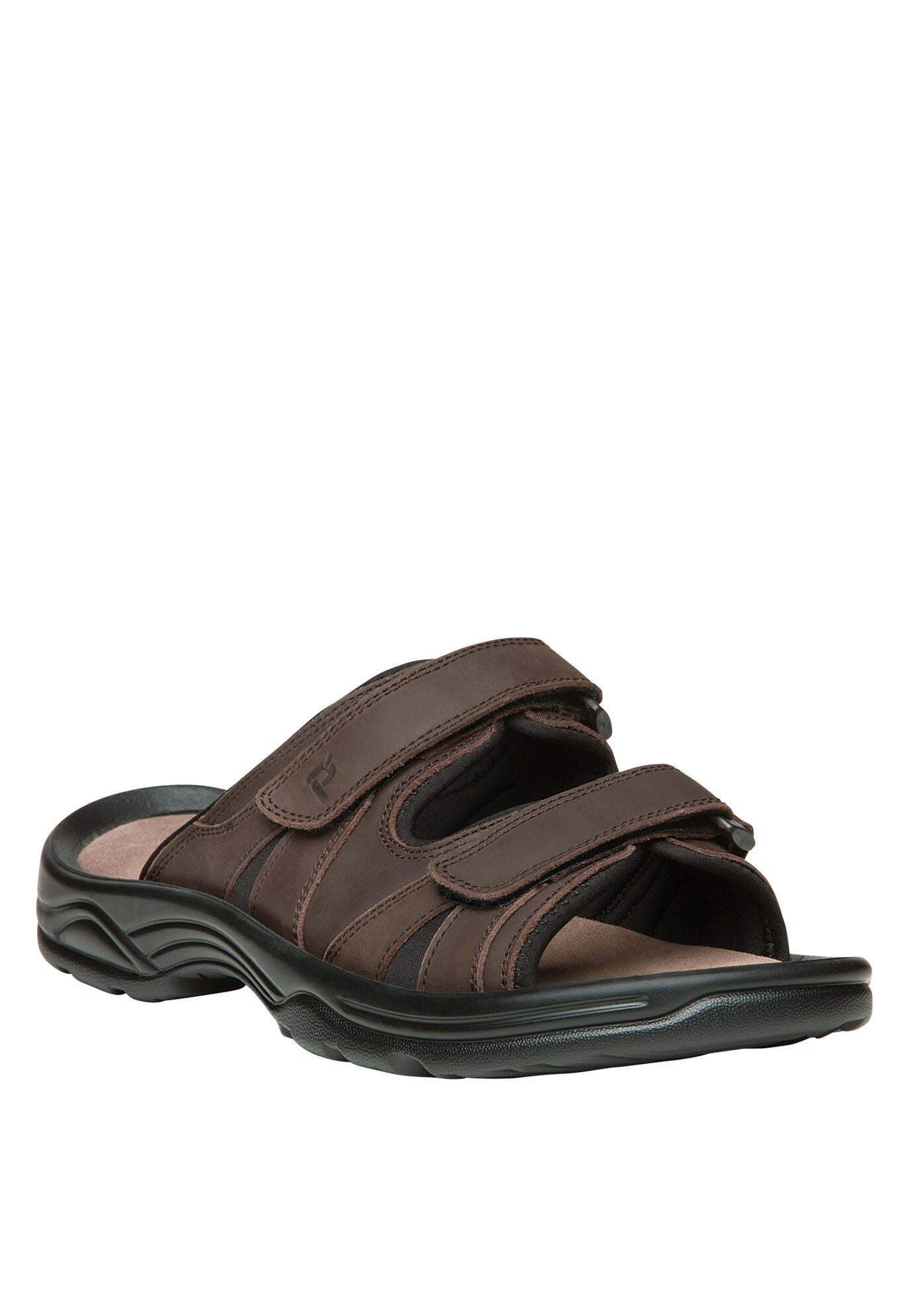 Men's Vero Slide Sandals, BROWN, hi-res image number 0