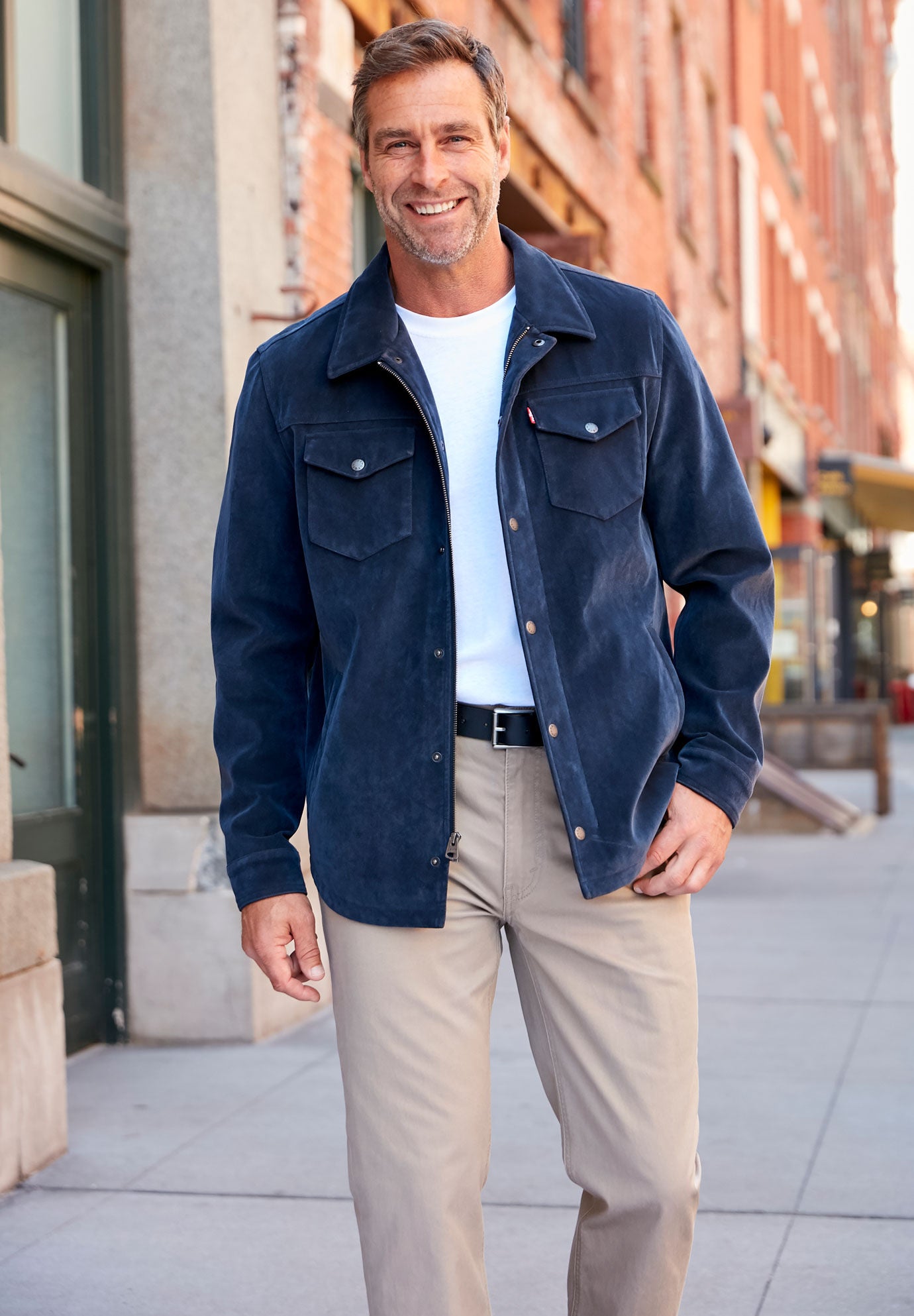 Levi's faux suede shirt jacket clearance