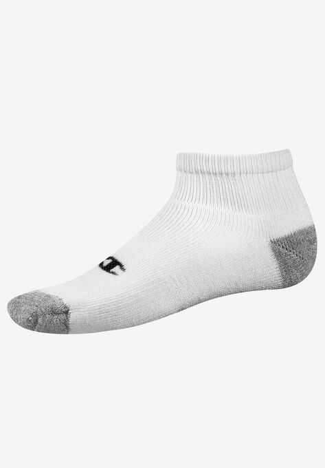 Champion Double Dry® Performance Quarter Socks 6-Pack, WHITE, hi-res image number null