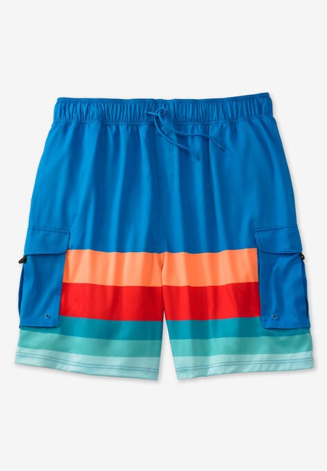 KS Island™ 8" Flex Cargo Swim Trunks, , alternate image number null