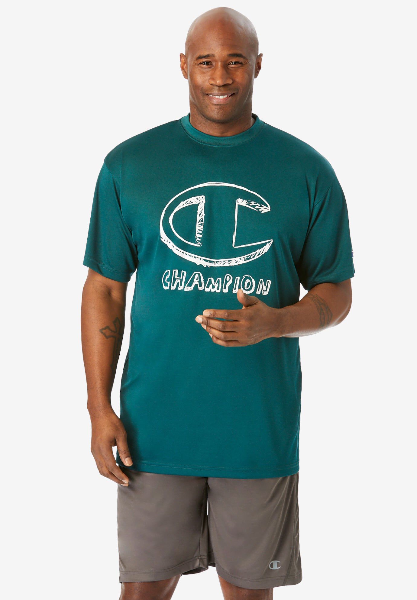 Performance Logo Tee, MARINE GREEN, hi-res image number 0