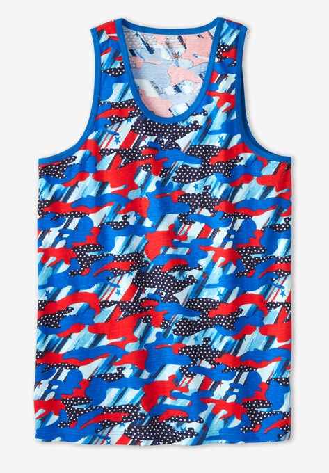 Heavyweight Cotton Tank, AMERICANA CAMO, hi-res image number null