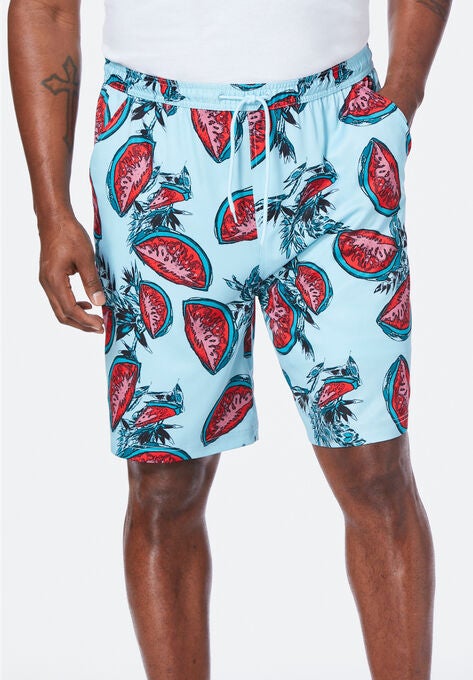 8" Flex Swim Trunk with Breathable Stretch Liner by Meekos, WATERMELON, hi-res image number null