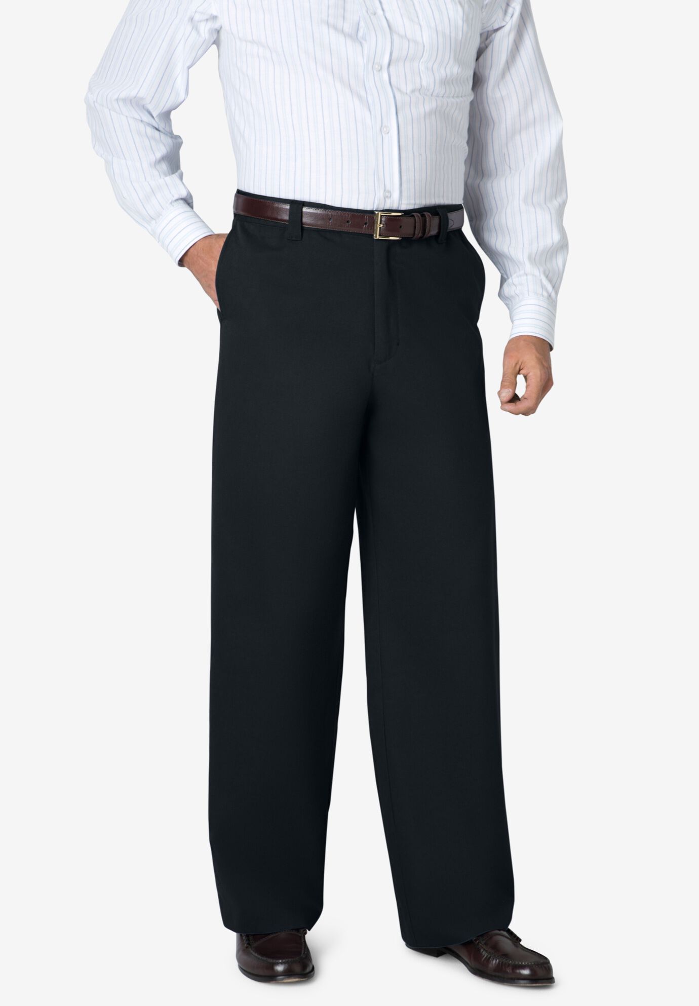 Wide Leg Wrinkle Free Expandable Waist Pant