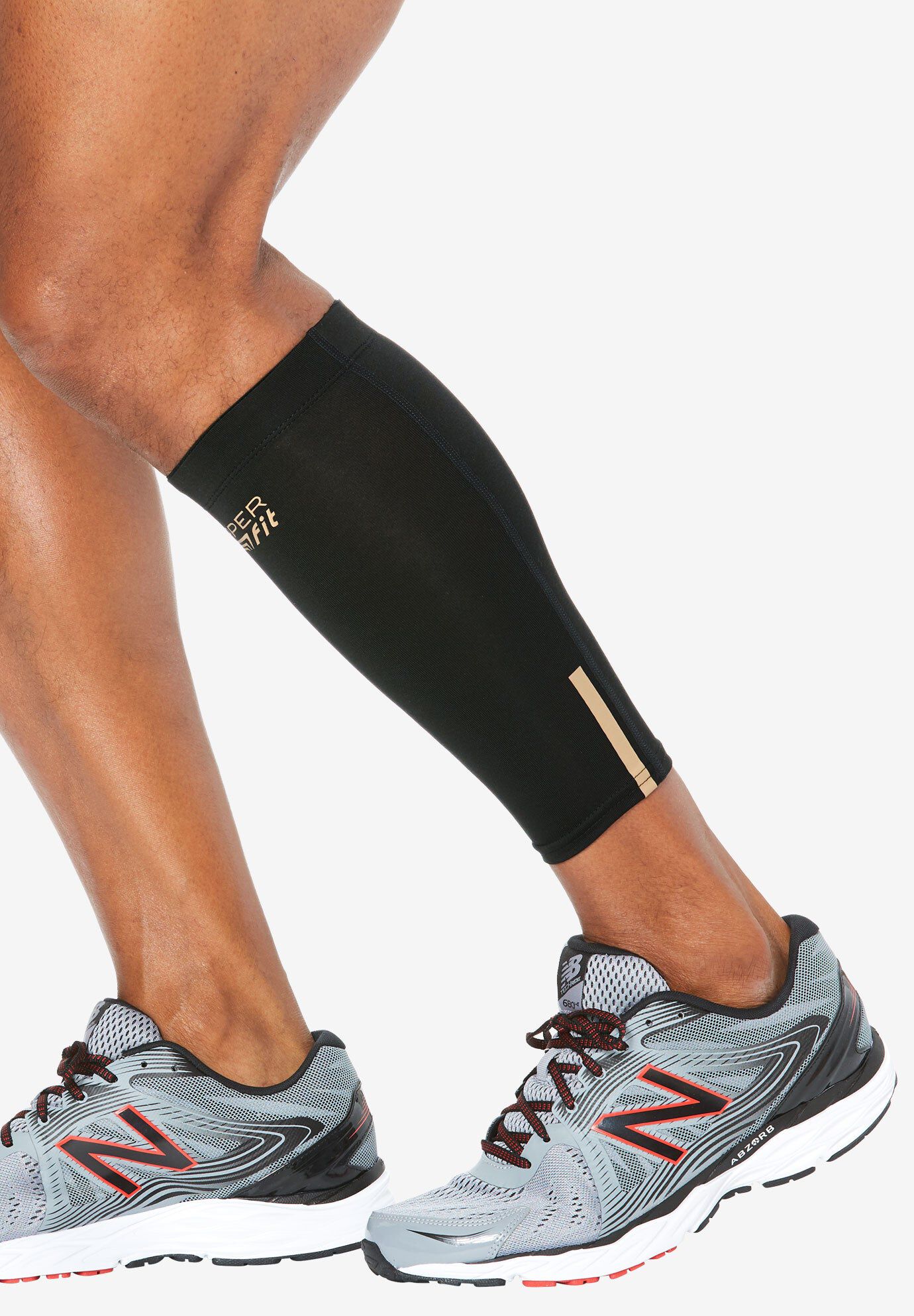 Compression Calf Sleeves by Copper Fit&trade;, BLACK, hi-res image number 0
