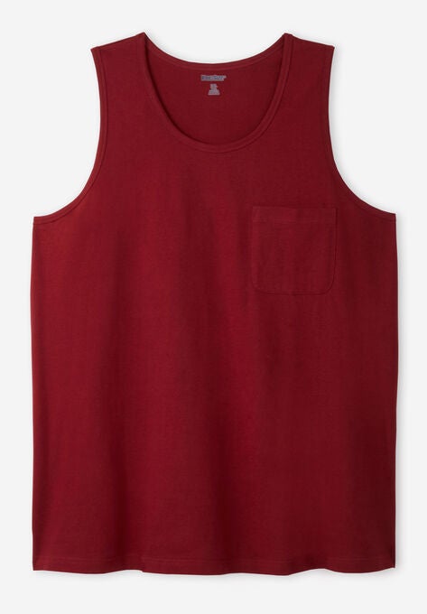 Lightweight Pocket Tank, RICH BURGUNDY, hi-res image number null