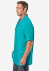 KS Island Solid Rayon Short-Sleeve Shirt, , alternate image number null
