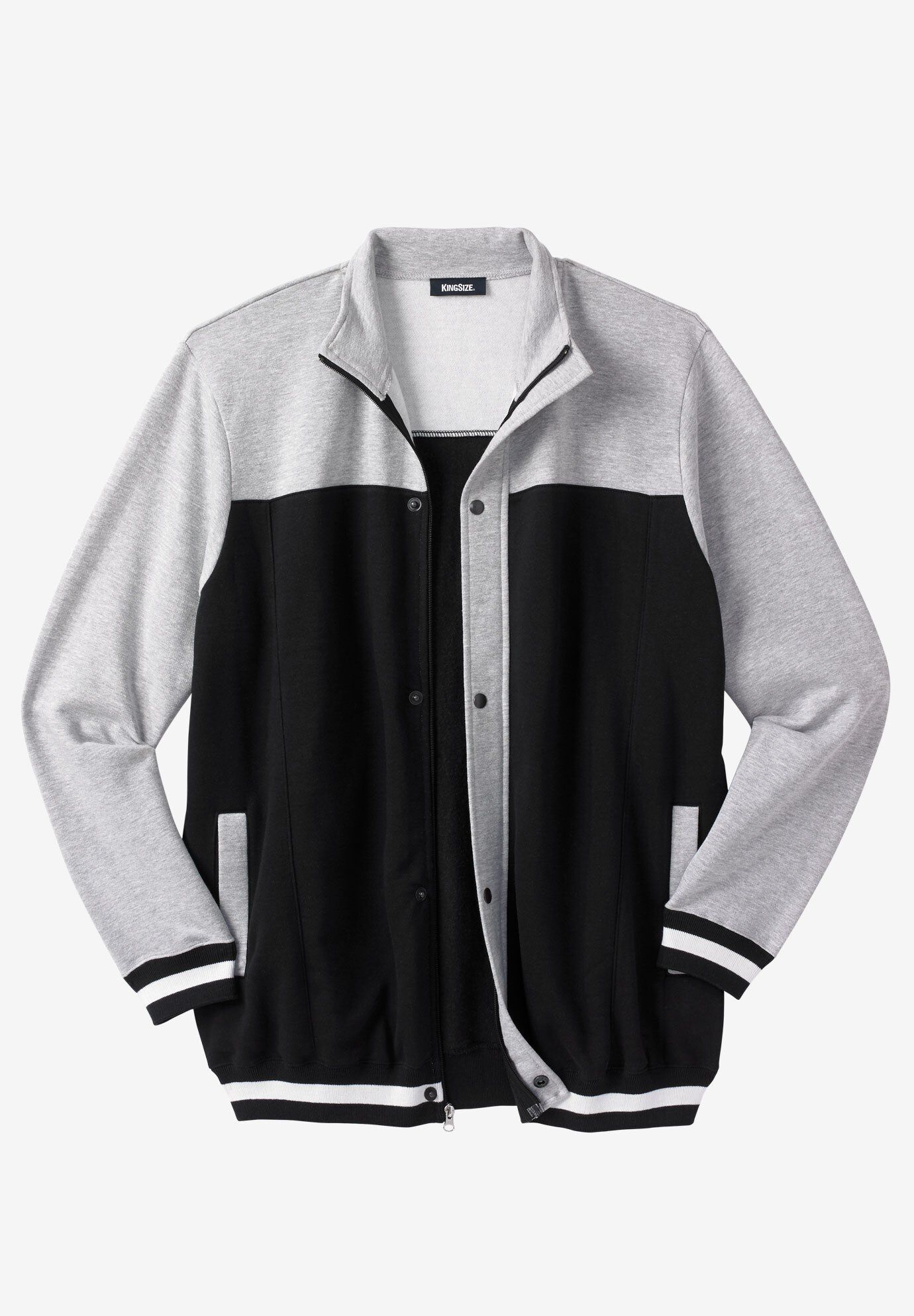 Coaches Collection Basketball-Inspired jacket, BLACK, hi-res image number 0