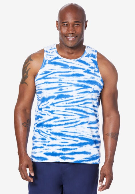 Lightweight Tank by Meekos, BLUE WHITE TIE DYE, hi-res image number null