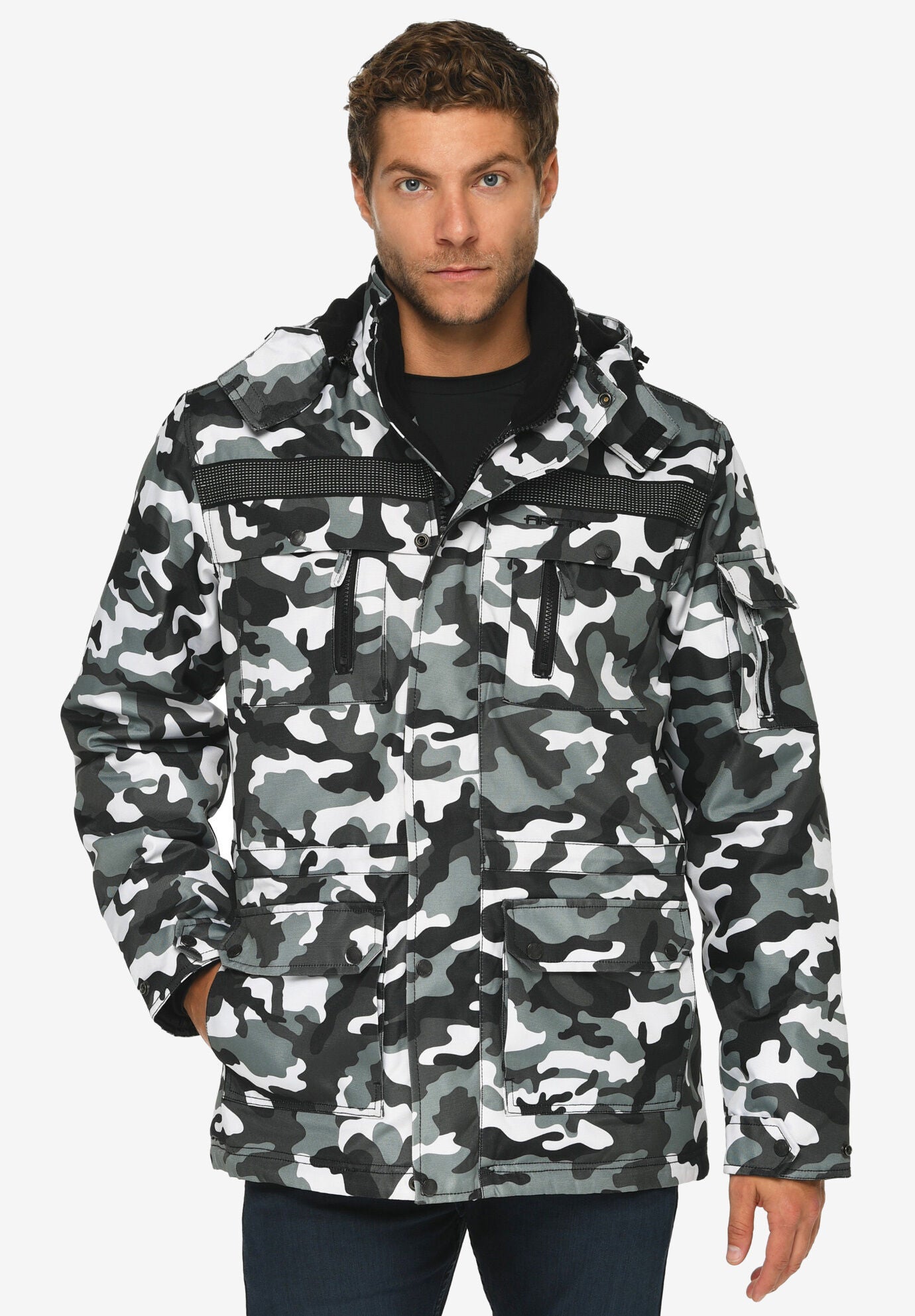 Tundra Insulated Performance Parka by Arctix, CAMO BLACK, hi-res image number 0