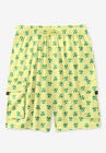 KS Island™ 8" Flex Cargo Swim Trunks, YELLOW PALM TREES, hi-res image number null