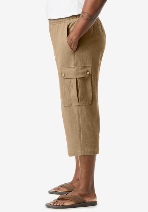 Gauze Cargo Judo Shorts, , alternate image number null