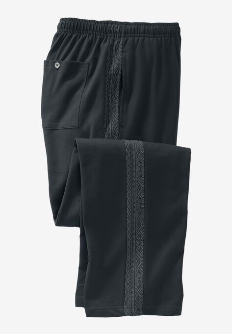 French Terry Snow Lodge Sweatpants, HEATHER CHARCOAL, hi-res image number null