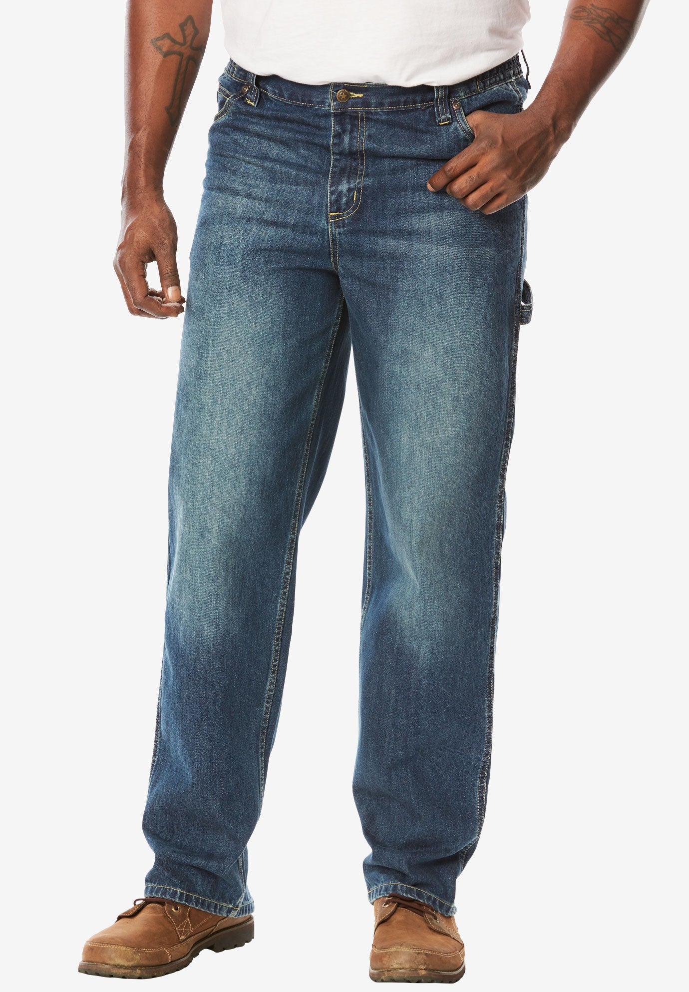 Boulder Creek&trade; Relaxed Carpenter Jeans, , alternate image number 3