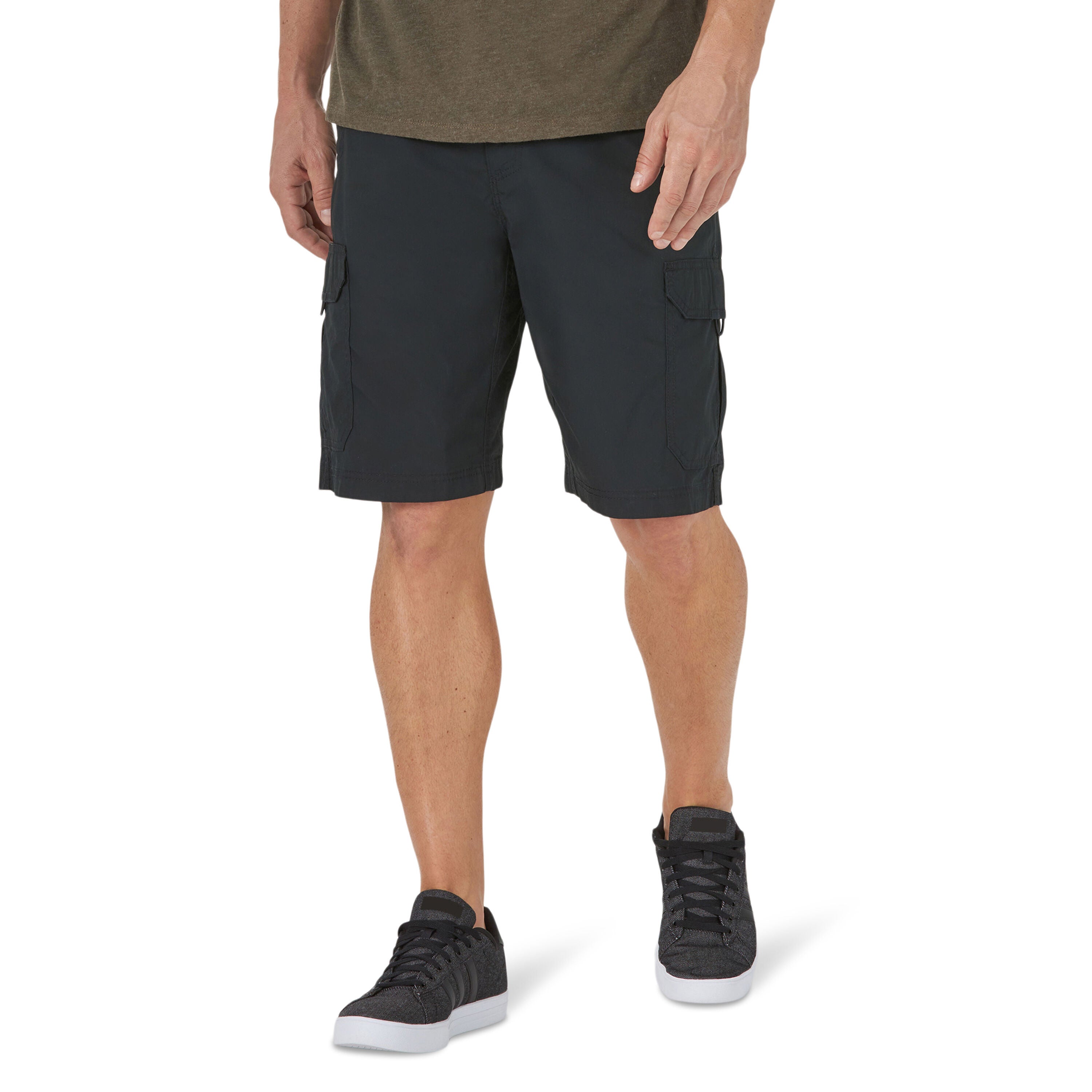 Lee Extreme Motion Crossroads Cargo Short Shorts, BLACK, hi-res image number 0