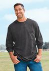Shrink-Less™ Lightweight Long-Sleeve Crewneck Pocket T-Shirt, , alternate image number null