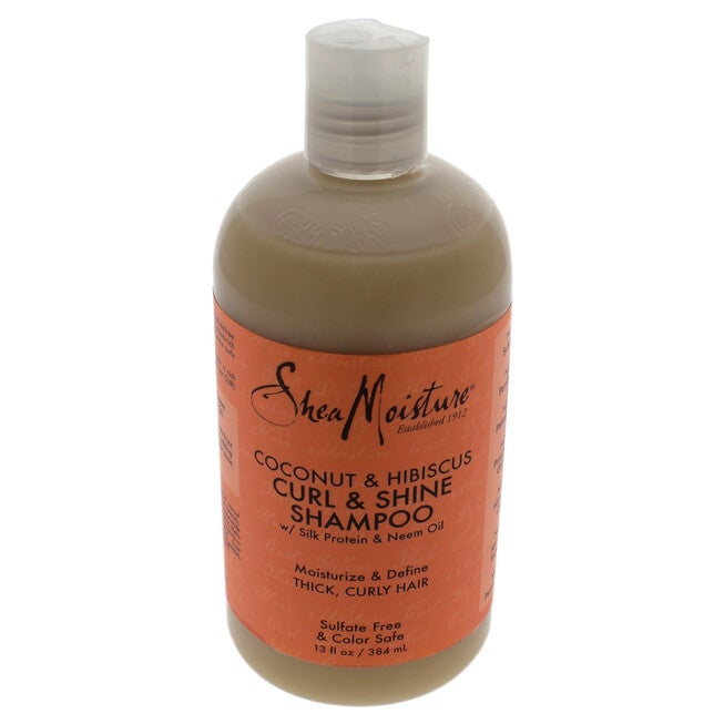 Coconut Hibiscus Curl and Shine Shampoo by Shea Moisture for Unisex - 13 oz Shampoo, See Description, alternate image number 2