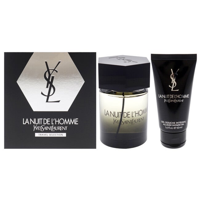 La Nuit De LHomme by Yves Saint Laurent for Men - 2 Pc Gift Set 3.3oz EDT Spray, 1.6oz Shower Gel, NA, hi-res image number null