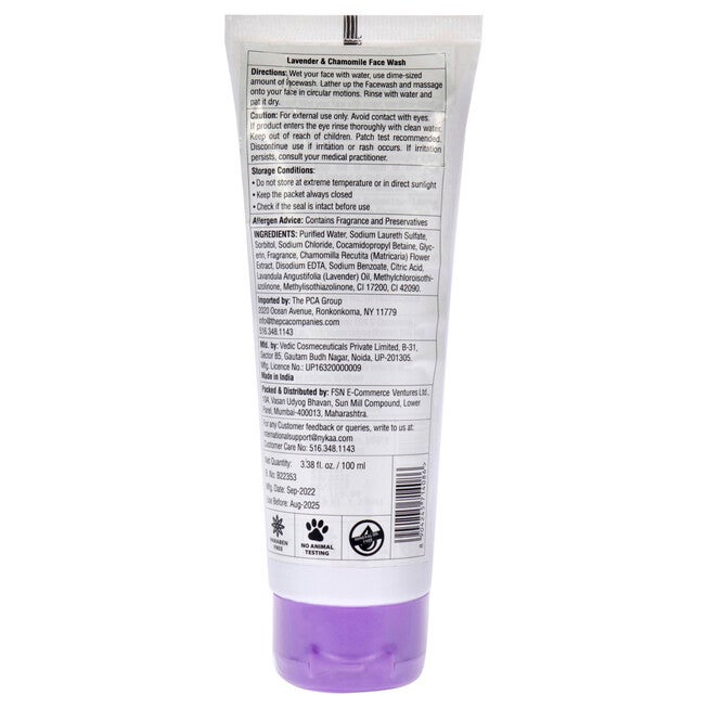 Face Wash - Lavender and Chamomile by Nykaa Naturals for Women - 3.38 oz Cleanser, NA, alternate image number null