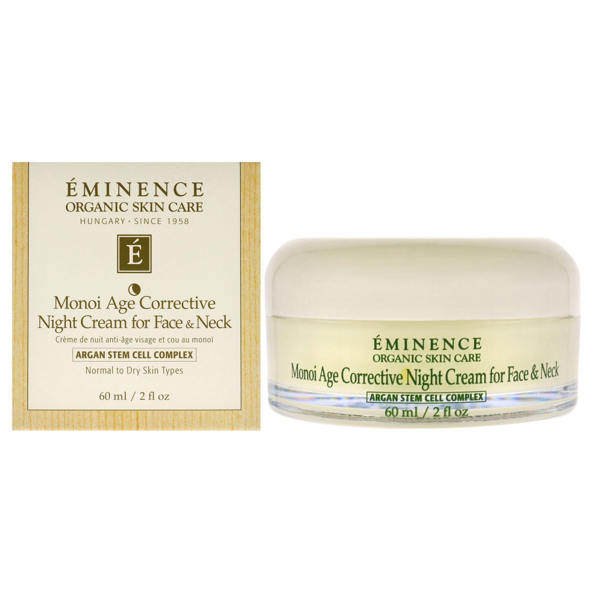 Monoi Age Corrective Night Cream for Face and Neck by Eminence for Unisex - 2 oz Cream, See Description, hi-res image number 0