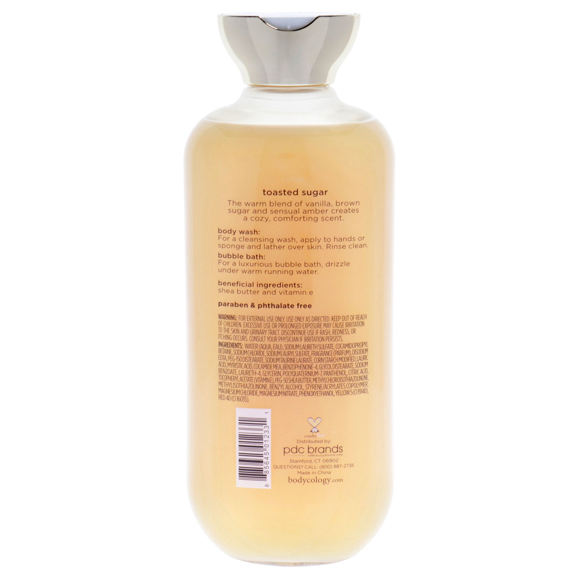 2 in 1 Body Wash and Bubble Bath - Toasted Sugar by Bodycology for Women - 16 oz Body Wash, See Description, alternate image number 1