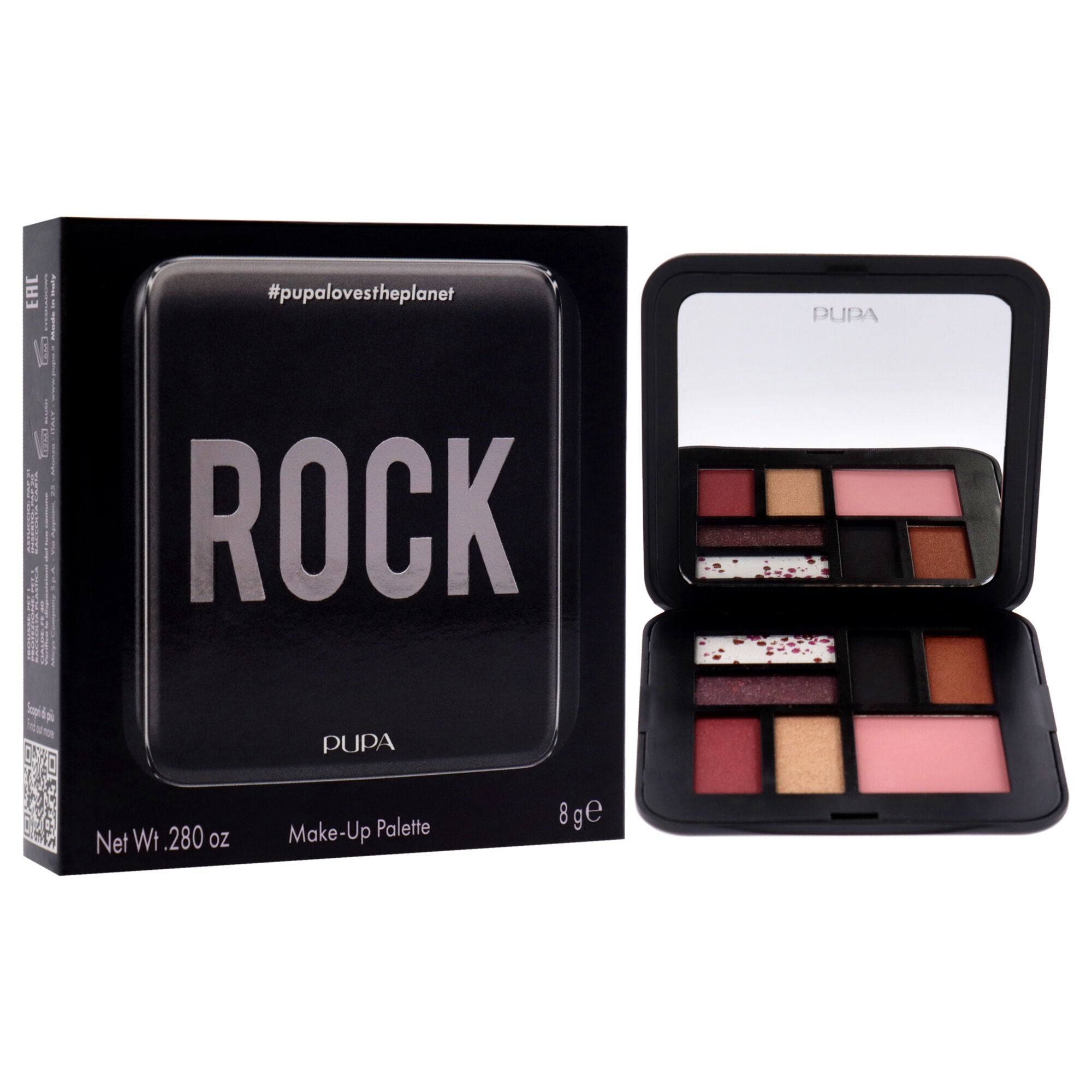 Make-Up Palette - 004 Rock by Pupa Milano for Women - 0.280 oz Makeup, See Description, alternate image number 2