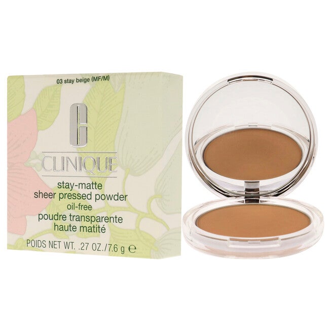 Stay-Matte Sheer Pressed Powder - 03 Stay Beige MF-M by Clinique for Women - 0.27 oz Powder, , alternate image number null