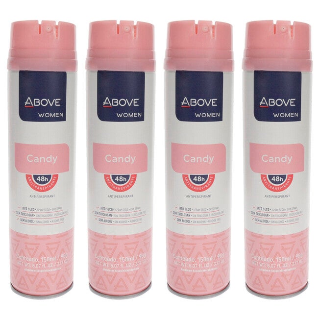 48 Hours Antiperspirant Deodorant - Candy by Above for Women - 3.17 oz Deodorant Spray - Pack of 4, NA, hi-res image number null