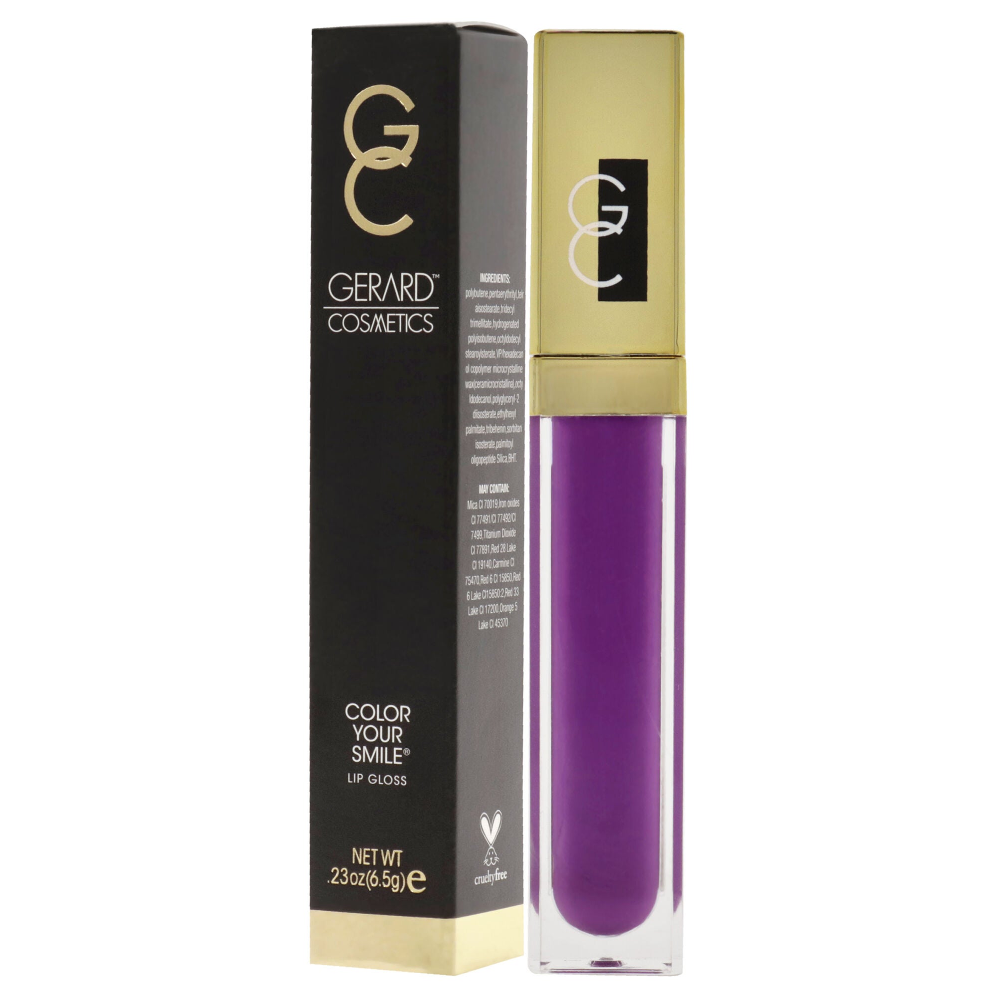 Color your Smile Lighted Lip Gloss - Wild Orchid by Gerard Cosmetic for Women - 0.23 oz Lip Gloss, See Description, alternate image number 3
