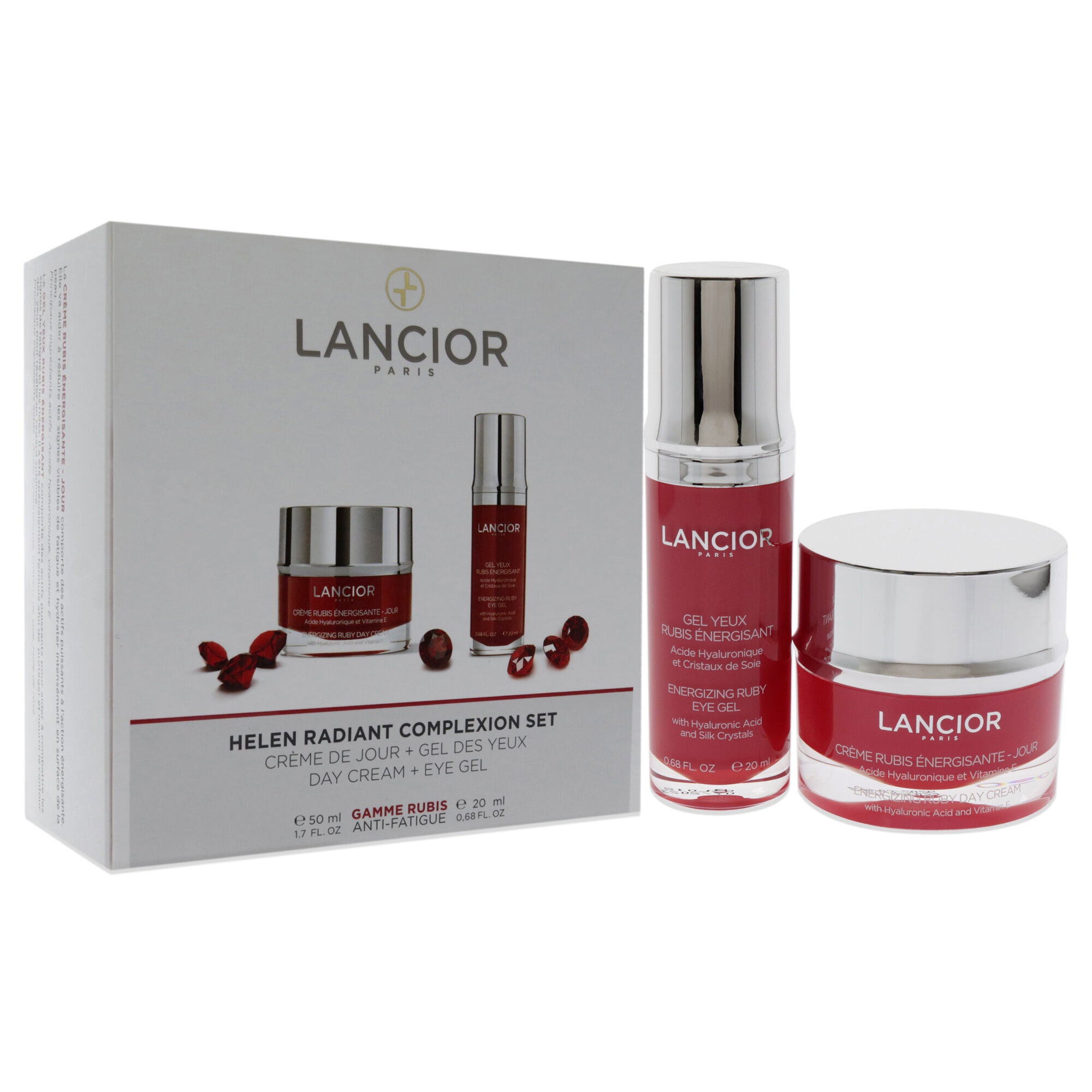 Helen Radiant Complexion Set by Lancior for Unisex - 2 Pc 1.7oz Energizing Ruby Day Cream, 0.68oz Energizing Ruby Eye Gel, NA, alternate image number 2