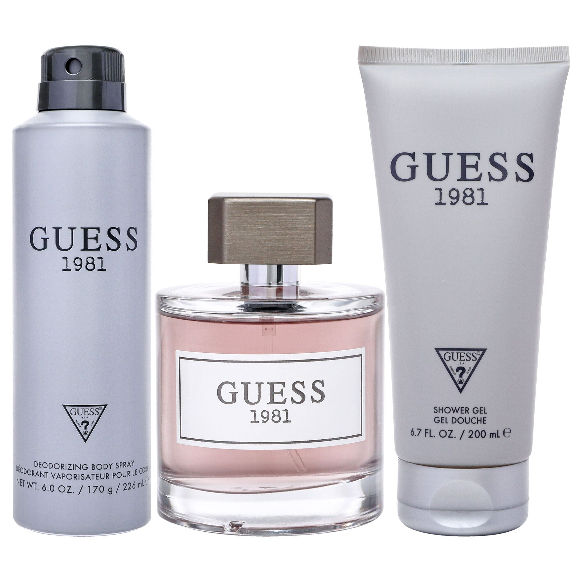 Guess 1981 by Guess for Men - 3 Pc Gift Set 3.4oz EDT Spray, 6oz Deodorant Body Spray, 6.7oz Shower Gel, See Description, alternate image number 4