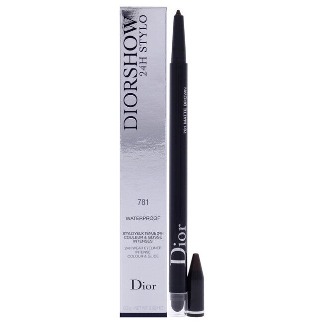 Diorshow 24H Stylo Waterproof Eyeliner - 781 Matte Brown by Christian Dior for Women - 0.007 oz Eyel, NA, hi-res image number null