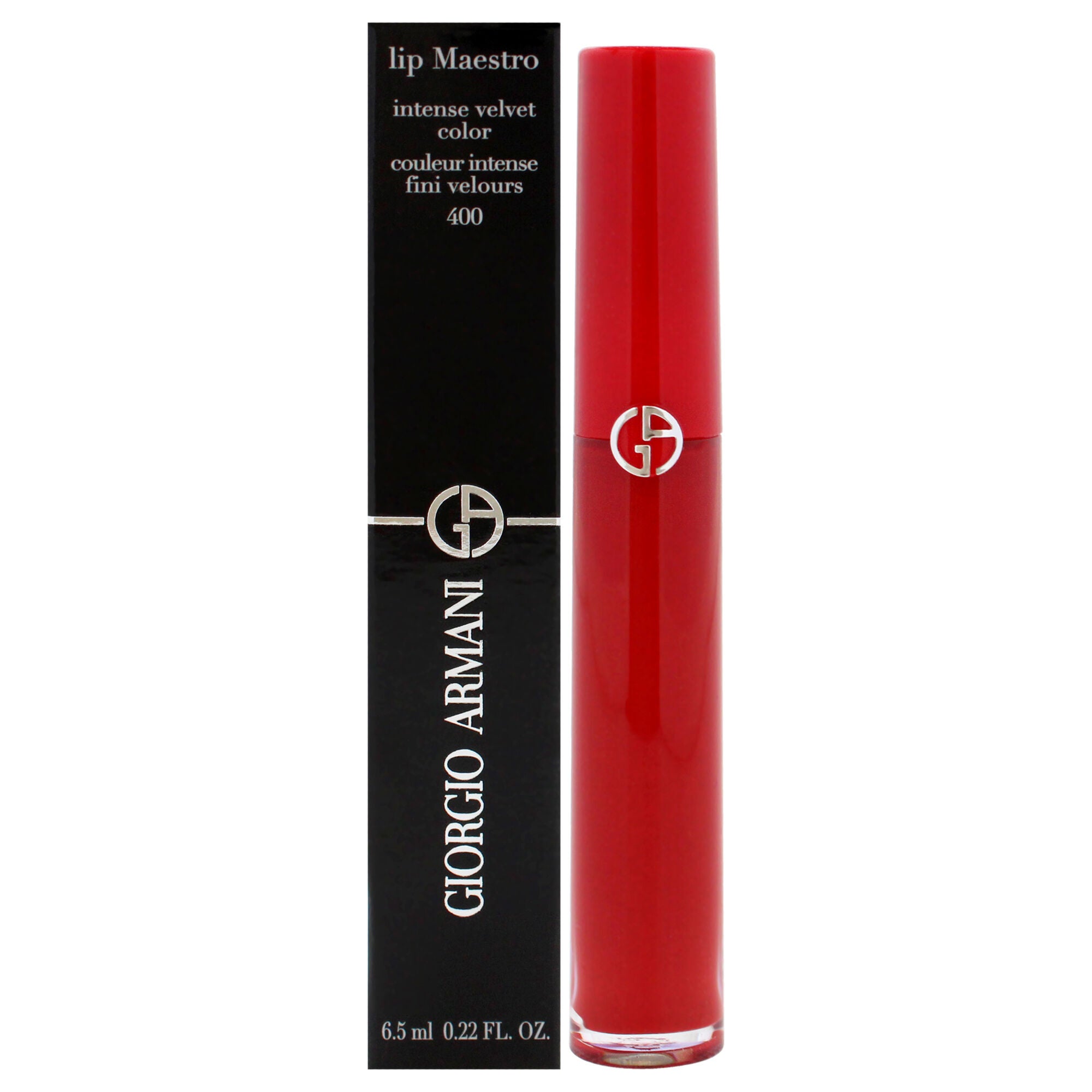 Lip Maestro Intense Velvet Color - 400 The Red by Giorgio Armani for Women - 0.22 oz Lipstick, See Description, hi-res image number 0