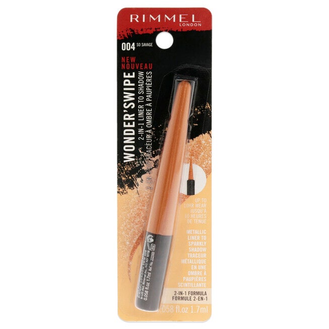 Wonder Swipe 2-in-1 Liner to Shadow - 004 So Savage by Rimmel London for Women - 0.058 oz Eyeliner, , alternate image number null