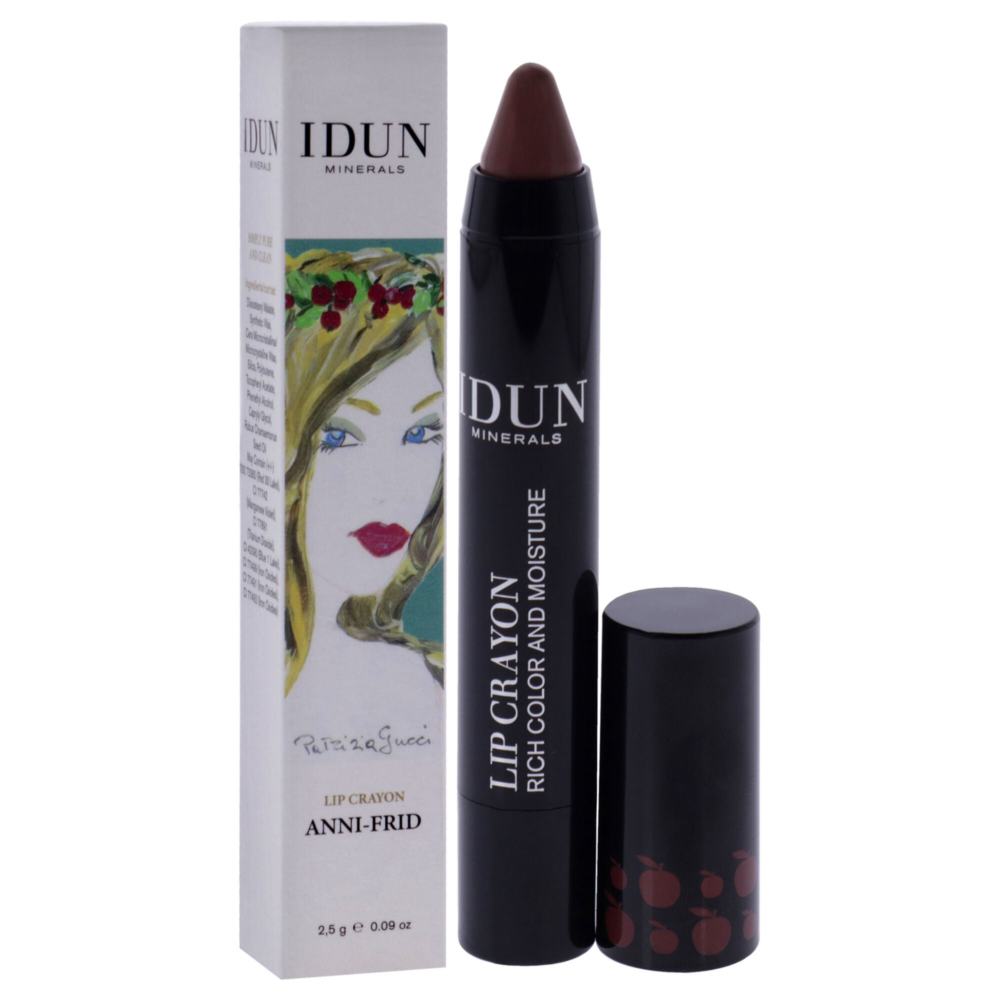 Lip Crayon - 402 Anni-Frid by Idun Minerals for Women - 0.09 oz Lipstick, See Description, alternate image number 1