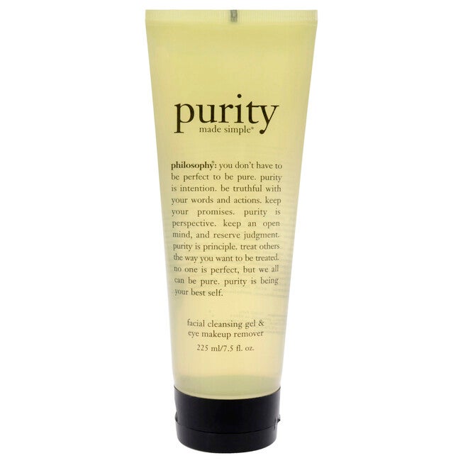 Purity Made Simple Foaming Facial Cleansing Gel and Eye Makeup Remover by Philosophy for Women - 7.5 oz Makeup Remover, NA, hi-res image number null