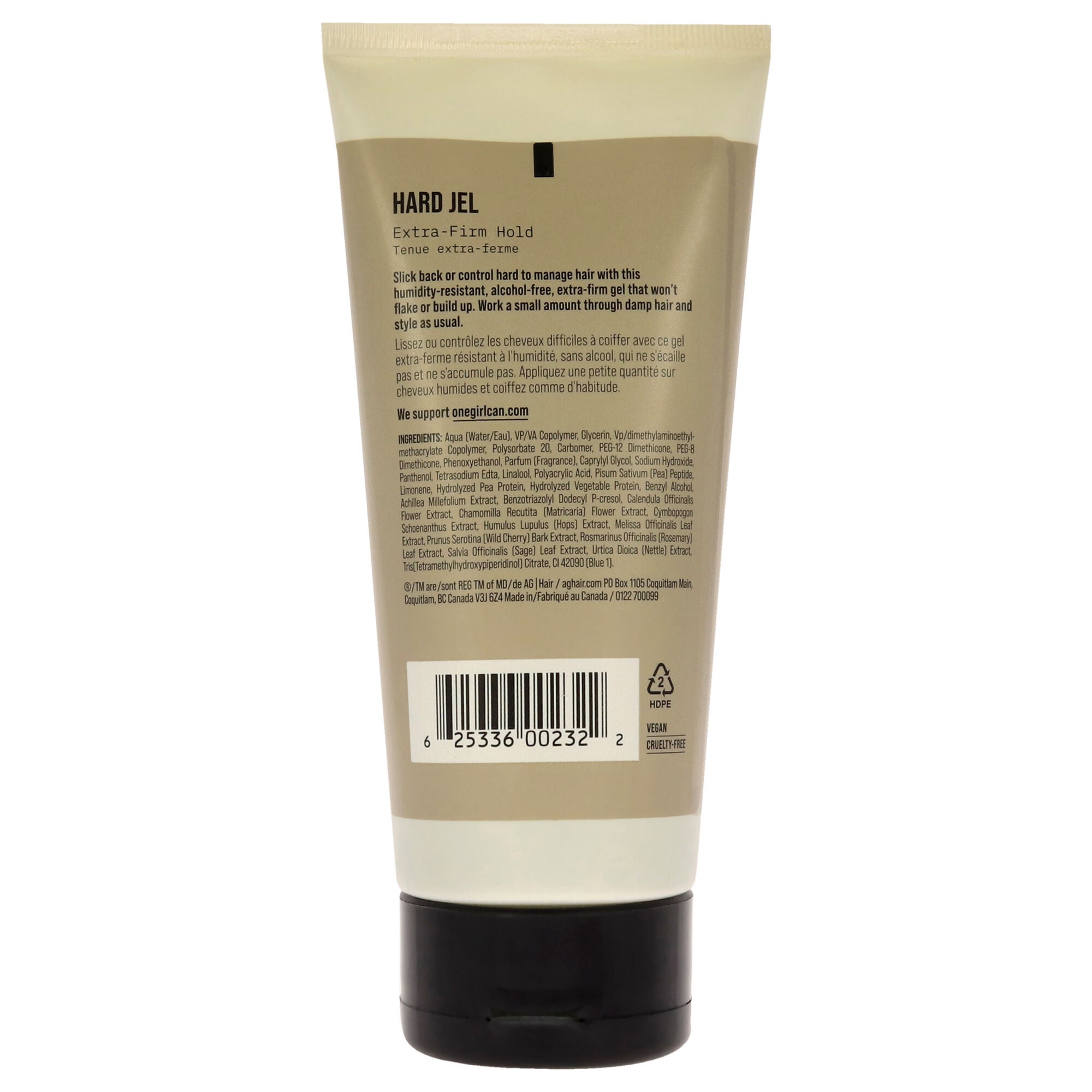 Hard Jel Extra-Firm Hold by AG Hair Cosmetics for Unisex - 6 oz Gel, See Description, alternate image number 2