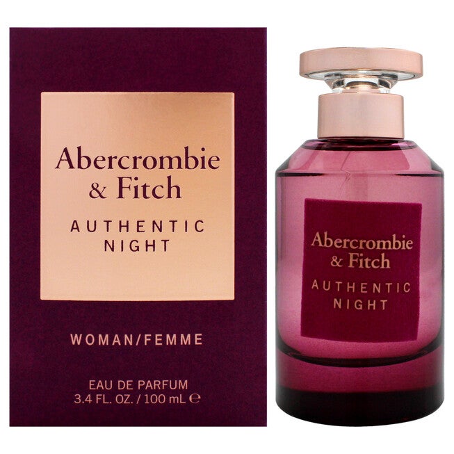 Authentic Night by Abercrombie and Fitch for Women - 3.4 oz EDP Spray, NA, hi-res image number null