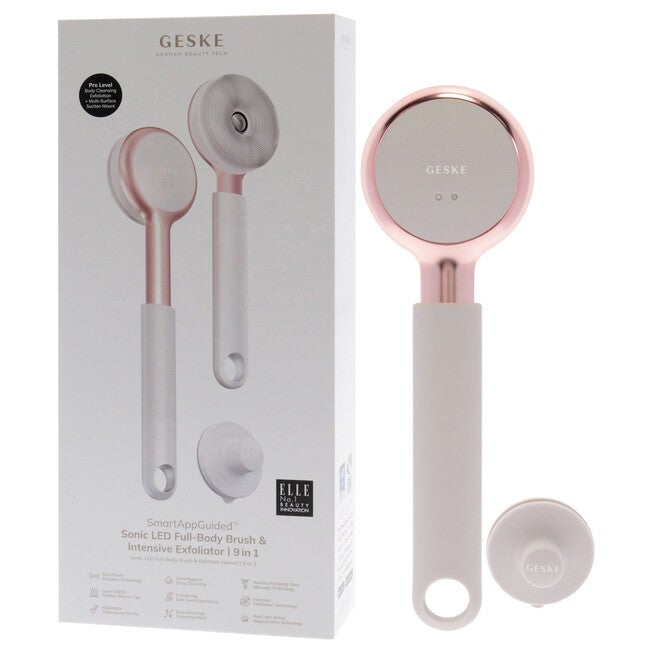 Sonic LED Full-Body Brush and Intensive Exfoliator 9 in 1 - Starlight by Geske for Women - 1 Pc Brush, , alternate image number null