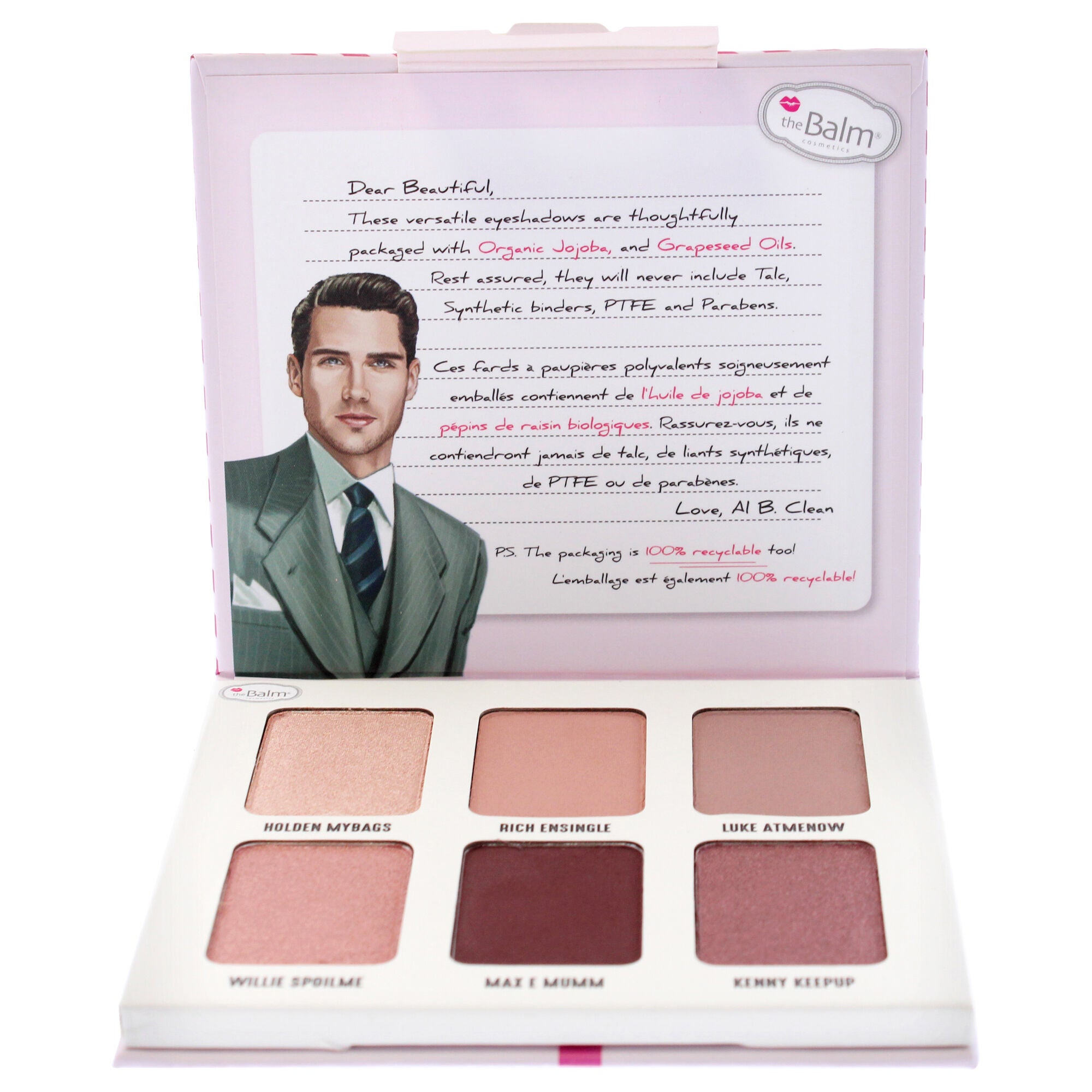 Male Order Eyeshadow Palette - Especial Delivery by the Balm for Women - 0.46 oz Eye Shadow, See Description, alternate image number 1