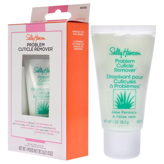 Problem Cuticle Remover by Sally Hansen for Women - 3 Pc 1oz Cuticle Remover, 2 Manicure Sticks, NA, alternate image number null