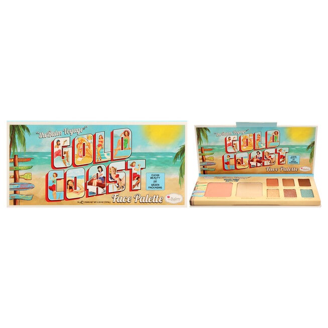 Voyage Gold Coast Face Palette by the Balm for Women - 0.35 oz Makeup, NA, hi-res image number null